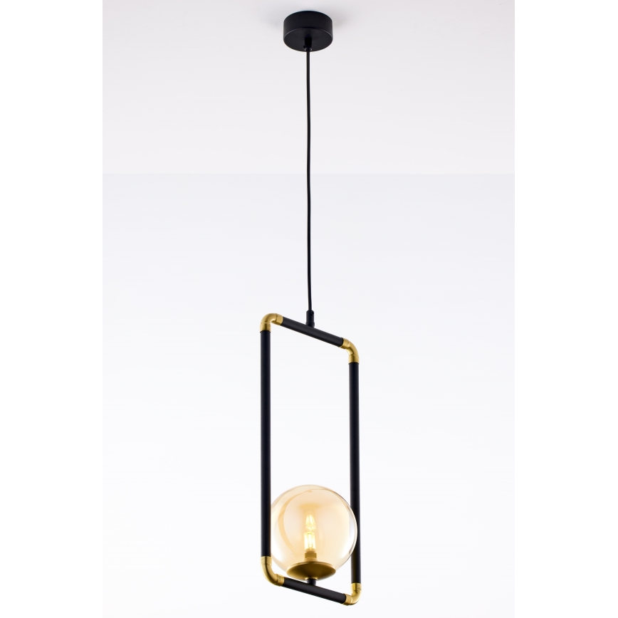 Jupiter 2024 - Lampadario a sospensione con filo ZAFRA 1xG9/10W/230V nero/oro/beige