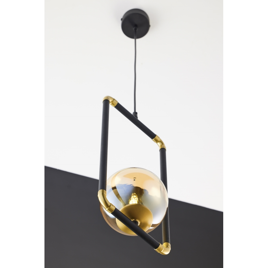 Jupiter 2024 - Lampadario a sospensione con filo ZAFRA 1xG9/10W/230V nero/oro/beige