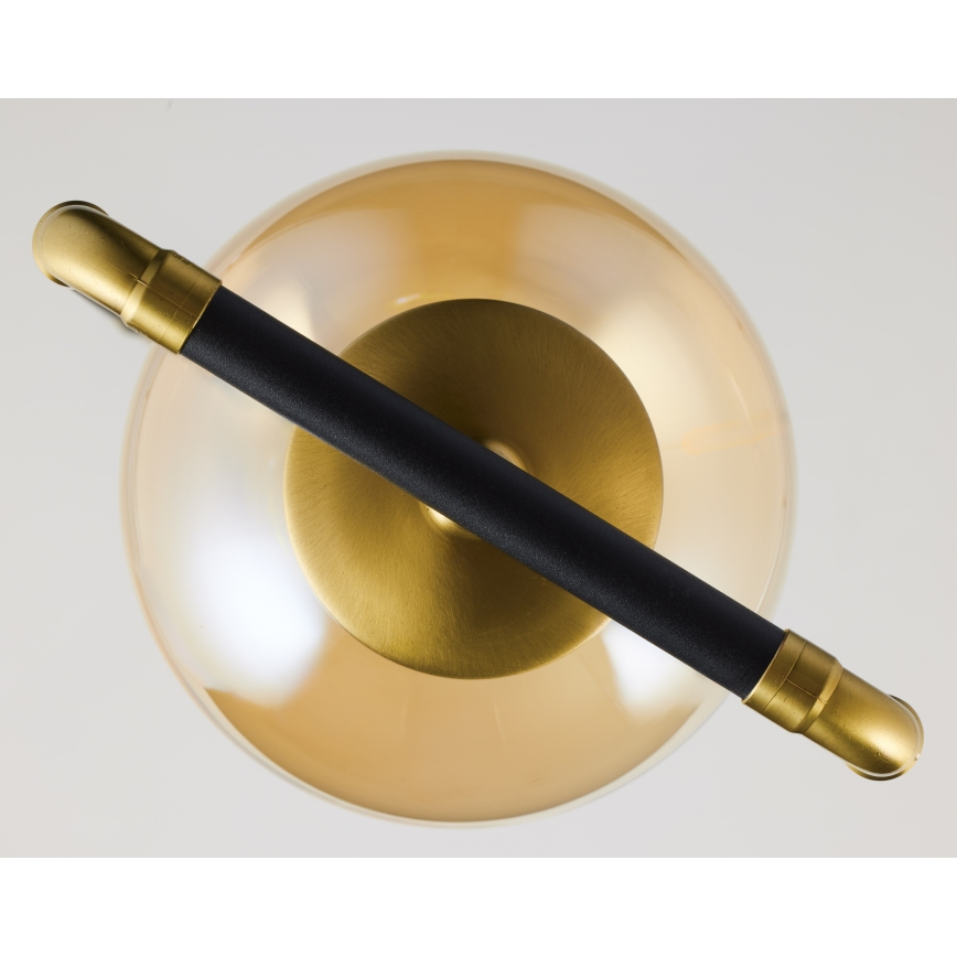 Jupiter 2024 - Lampadario a sospensione con filo ZAFRA 1xG9/10W/230V nero/oro/beige