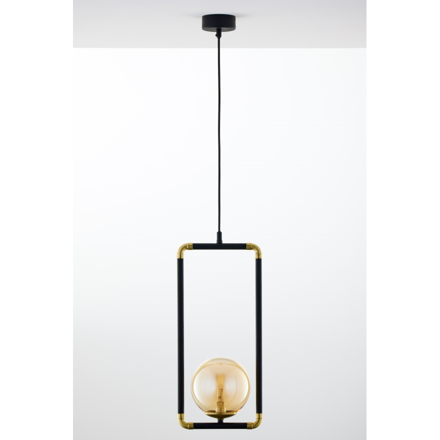 Jupiter 2024 - Lampadario a sospensione con filo ZAFRA 1xG9/10W/230V nero/oro/beige