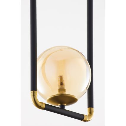 Jupiter 2024 - Lampadario a sospensione con filo ZAFRA 1xG9/10W/230V nero/oro/beige