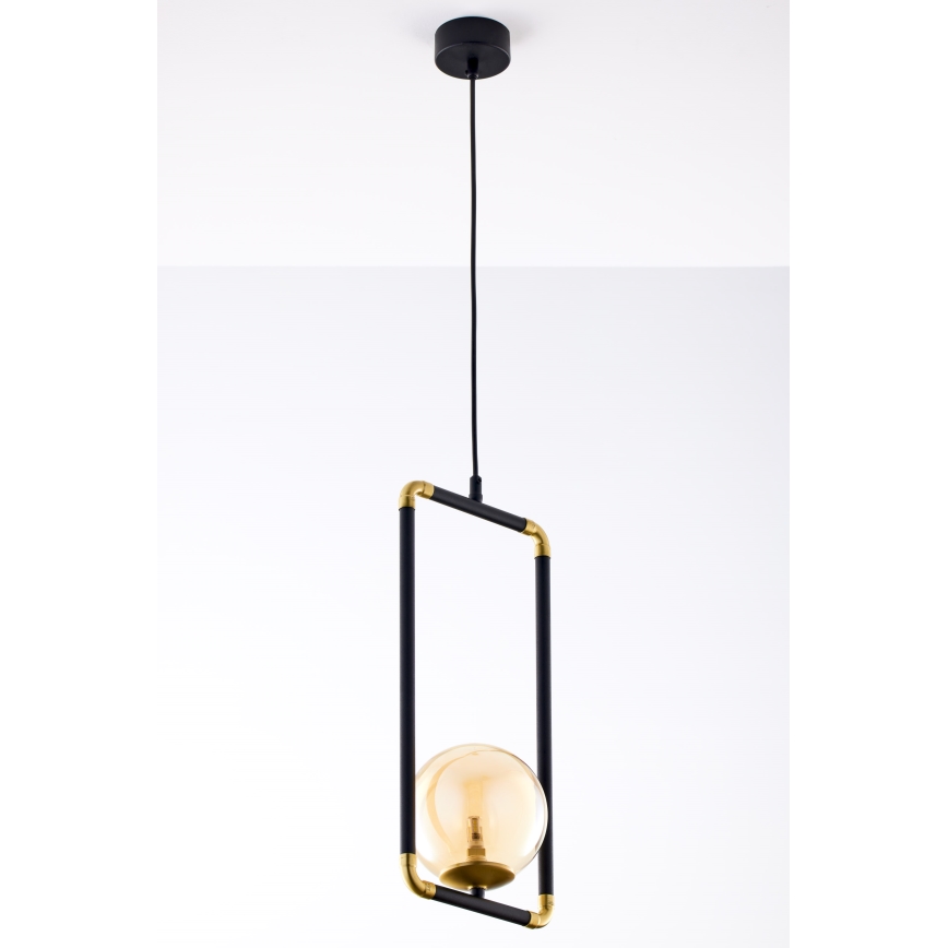 Jupiter 2024 - Lampadario a sospensione con filo ZAFRA 1xG9/10W/230V nero/oro/beige