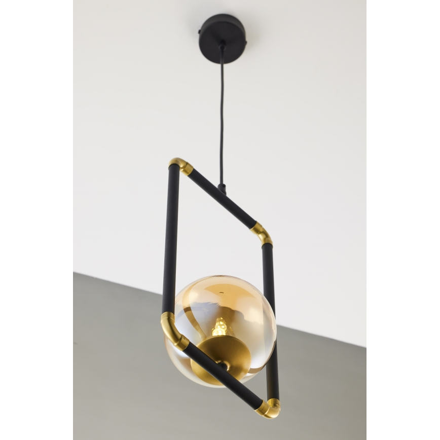 Jupiter 2024 - Lampadario a sospensione con filo ZAFRA 1xG9/10W/230V nero/oro/beige