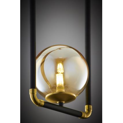 Jupiter 2024 - Lampadario a sospensione con filo ZAFRA 1xG9/10W/230V nero/oro/beige
