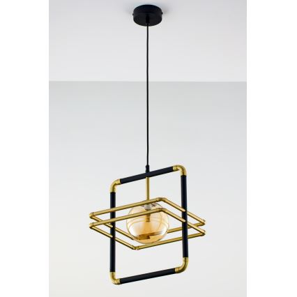 Jupiter 2025 - Lampadario a sospensione con filo FIORI 1xG9/10W/230V nero/oro/beige