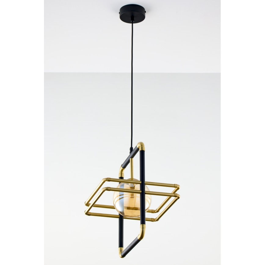 Jupiter 2025 - Lampadario a sospensione con filo FIORI 1xG9/10W/230V nero/oro/beige