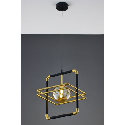 Jupiter 2025 - Lampadario a sospensione con filo FIORI 1xG9/10W/230V nero/oro/beige