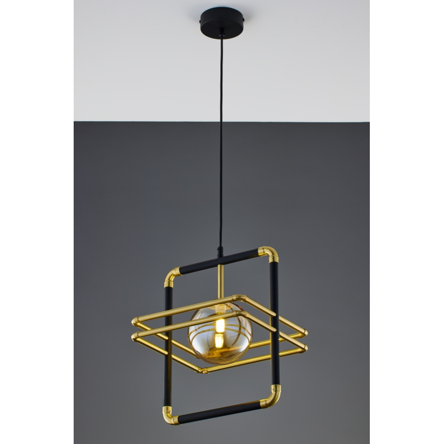 Jupiter 2025 - Lampadario a sospensione con filo FIORI 1xG9/10W/230V nero/oro/beige