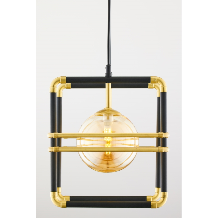 Jupiter 2026 - Lampadario a sospensione con filo FIORI 2xG9/10W/230V nero/oro/beige