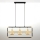 Jupiter 2027 - Hängeleuchte an Schnur FIORI 3xG9/10W/230V schwarz/golden/beige