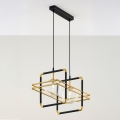 Jupiter 2029 - Lampadario a sospensione con filo FIORI 2xG9/10W/230V nero/oro/limpido