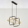 Jupiter 2029 - Lampadario a sospensione con filo FIORI 2xG9/10W/230V nero/oro/limpido