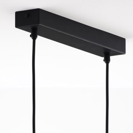Jupiter 2029 - Lampadario a sospensione con filo FIORI 2xG9/10W/230V nero/oro/limpido
