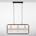 Jupiter 2030 - Lampadario a sospensione con filo FIORI 3xG9/10W/230V nero/oro/limpido