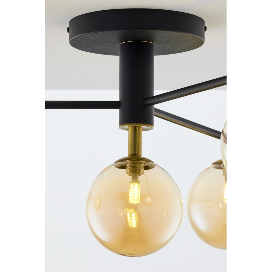 Jupiter 2031 - Aufbauleuchte FIGARO 4xG9/10W/230V schwarz/golden/beige