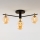 Jupiter 2031 - Lampadario a plafone FIGARO 4xG9/10W/230V nero/oro/beige