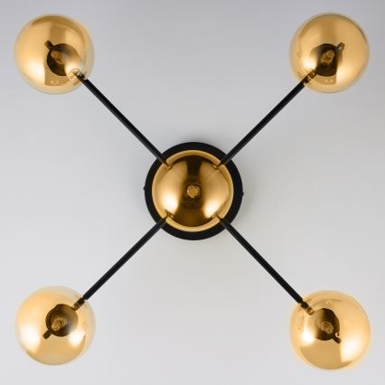 Jupiter 2032 - Aufbauleuchte FIGARO 5xG9/10W/230V schwarz/golden/beige