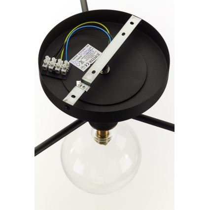 Jupiter 2034 - Plafonnier FIGARO 4xG9/10W/230V noir/doré/beige/transparent