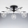 Jupiter 2046 - Lampadario a plafone PRATO 5xG9/10W/230V nero/limpido
