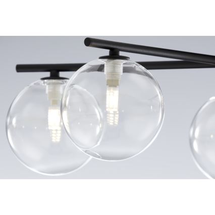 Jupiter 2046 - Plafonnier PRATO 5xG9/10W/230V noir/transparent