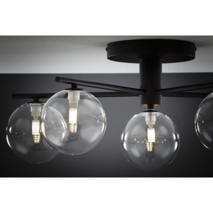 Jupiter 2046 - Plafonnier PRATO 5xG9/10W/230V noir/transparent