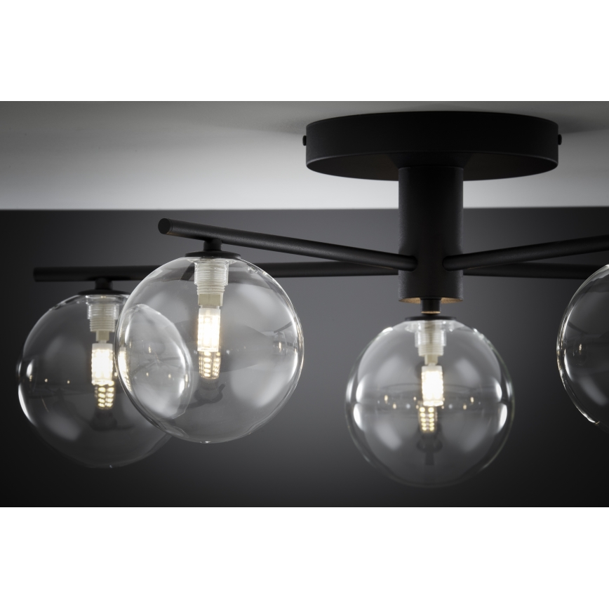 Jupiter 2046 - Plafonnier PRATO 5xG9/10W/230V noir/transparent