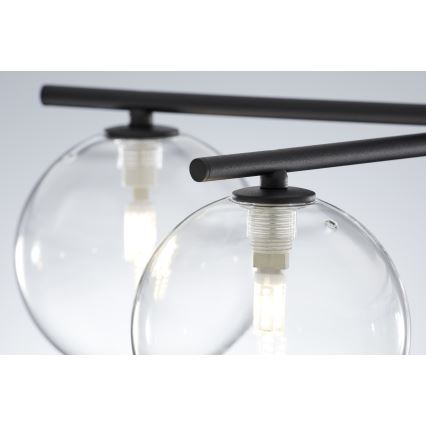 Jupiter 2046 - Plafonnier PRATO 5xG9/10W/230V noir/transparent