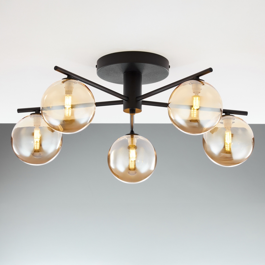 Jupiter 2047 - Aufbauleuchte PRATO 5xG9/10W/230V schwarz/beige