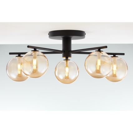 Jupiter 2047 - Aufbauleuchte PRATO 5xG9/10W/230V schwarz/beige