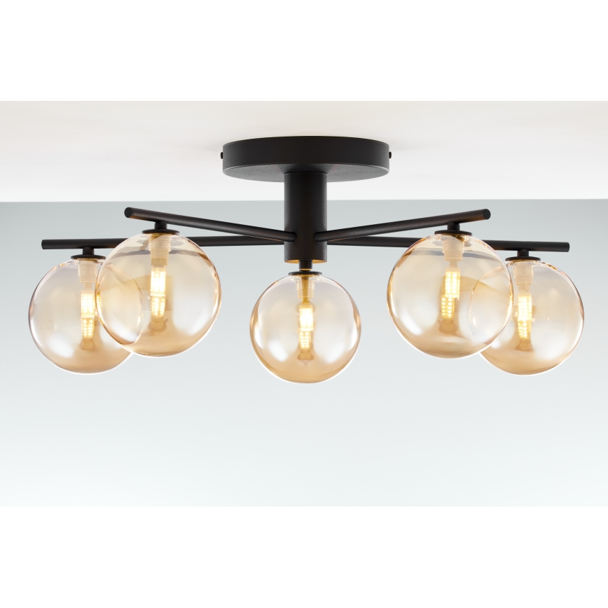 Jupiter 2047 - Aufbauleuchte PRATO 5xG9/10W/230V schwarz/beige