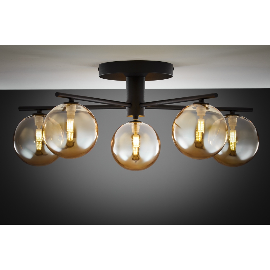 Jupiter 2047 - Aufbauleuchte PRATO 5xG9/10W/230V schwarz/beige