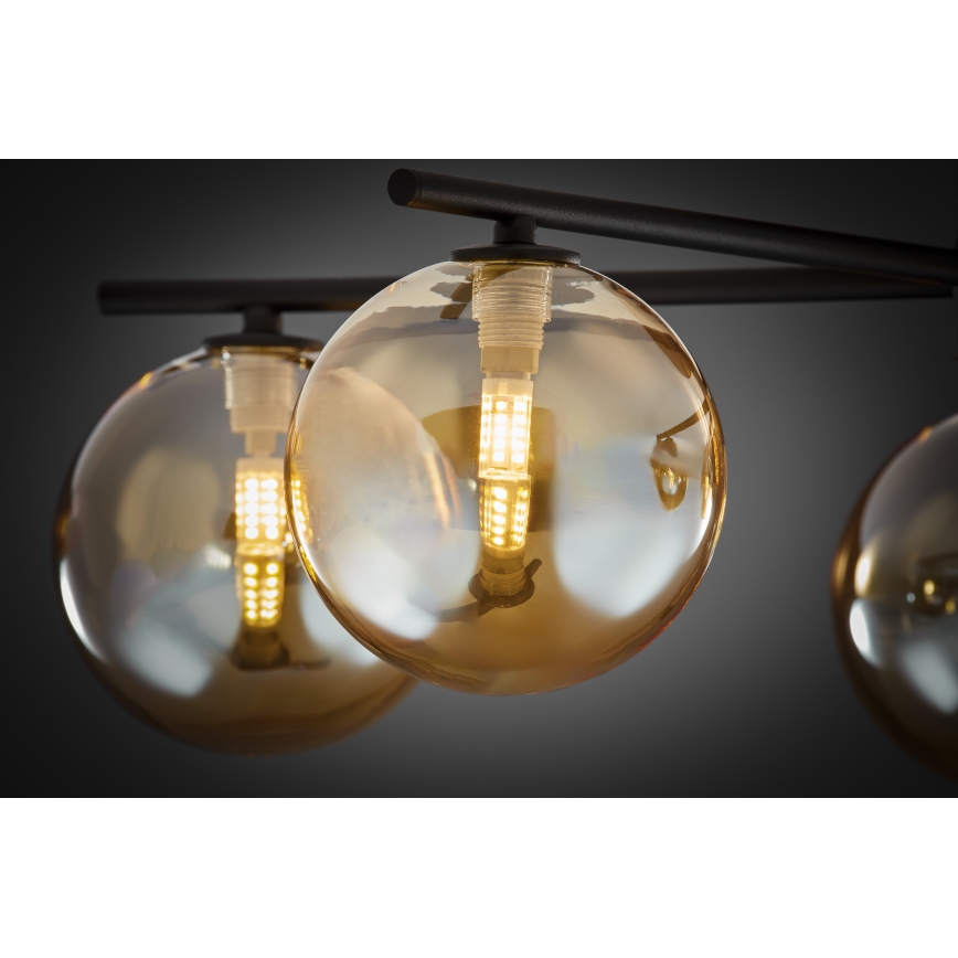 Jupiter 2047 - Aufbauleuchte PRATO 5xG9/10W/230V schwarz/beige