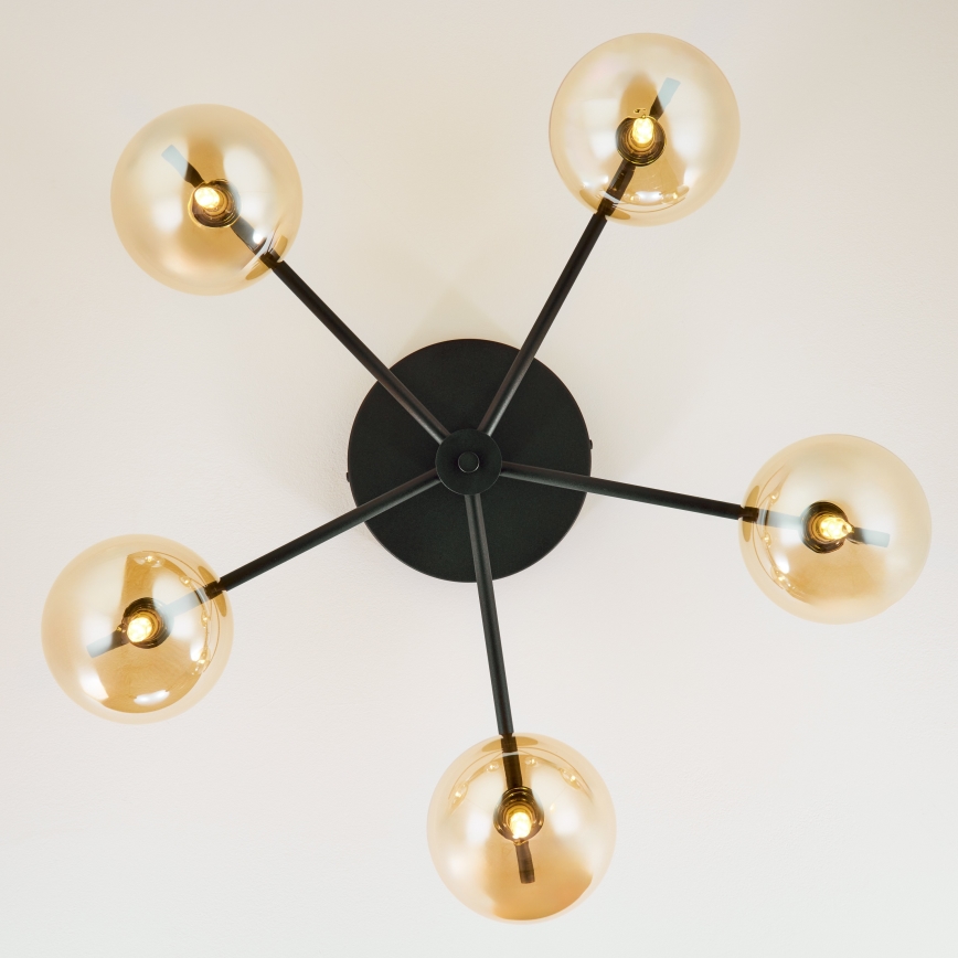 Jupiter 2047 - Aufbauleuchte PRATO 5xG9/10W/230V schwarz/beige
