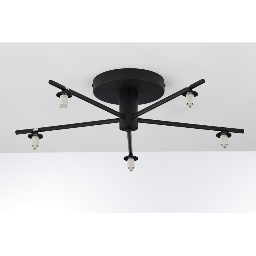 Jupiter 2047 - Lampadario a plafone PRATO 5xG9/10W/230V nero/beige