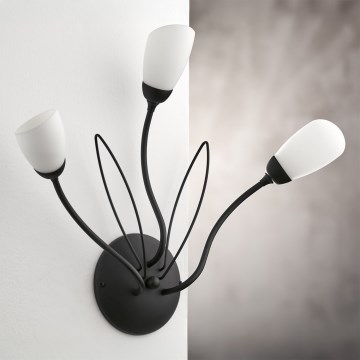 Jupiter 2059 - Applique murale GLORIOSA 3xG9/14W/230V noire