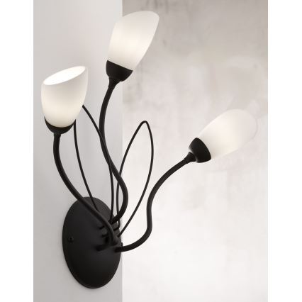 Jupiter 2059 - Lampada da parete GLORIOSA 3xG9/14W/230V nera