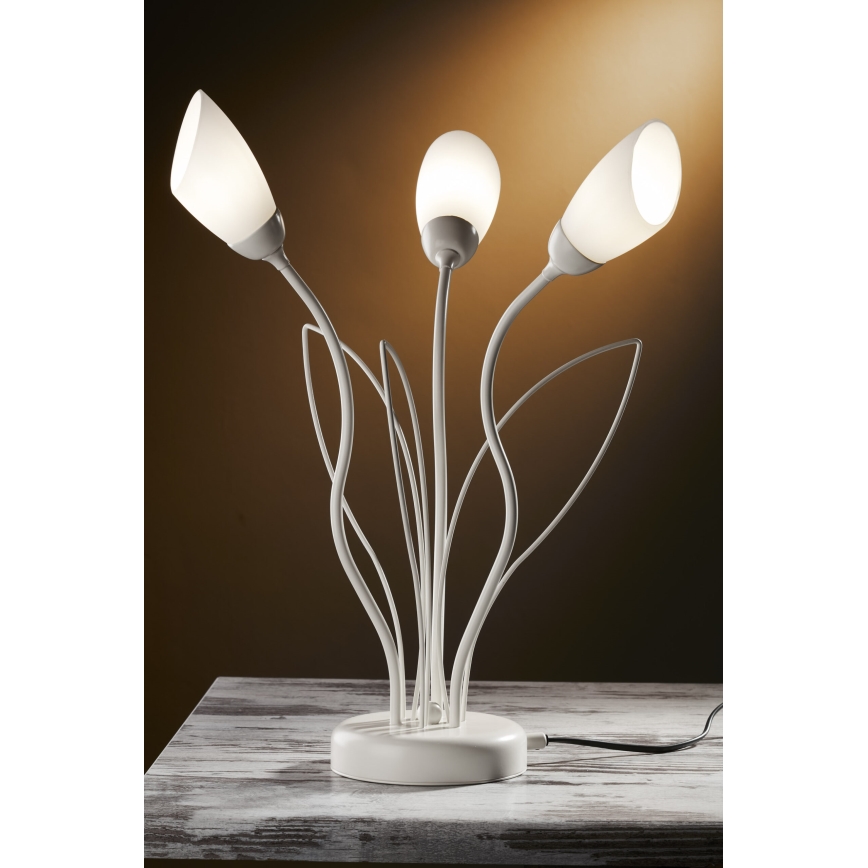 Jupiter 2060 - Tischlampe GLORIOSA 3xG9/14W/230V cremefarben