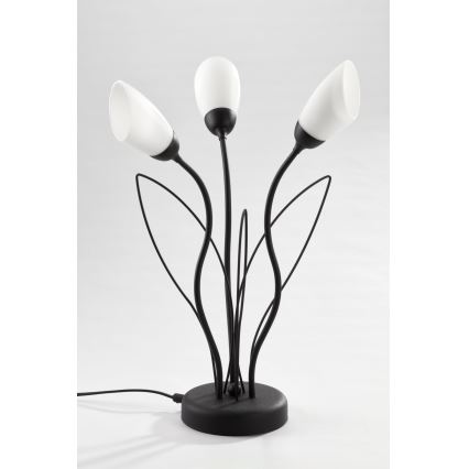 Jupiter 2065 - Lampe de table GLORIOSA 3xG9/14W/230V noire