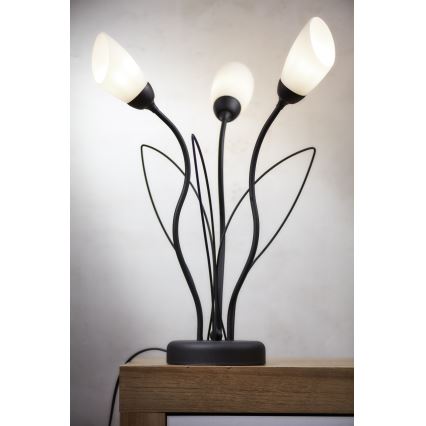 Jupiter 2065 - Lampe de table GLORIOSA 3xG9/14W/230V noire