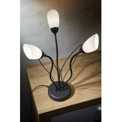 Jupiter 2065 - Lampe de table GLORIOSA 3xG9/14W/230V noire