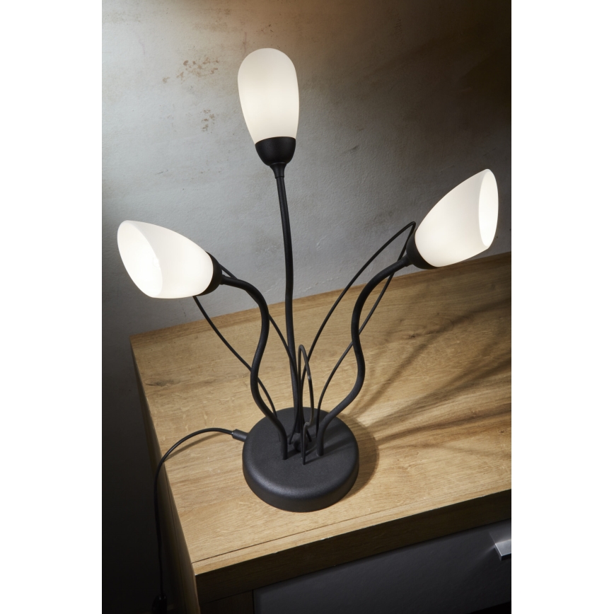Jupiter 2065 - Lampe de table GLORIOSA 3xG9/14W/230V noire