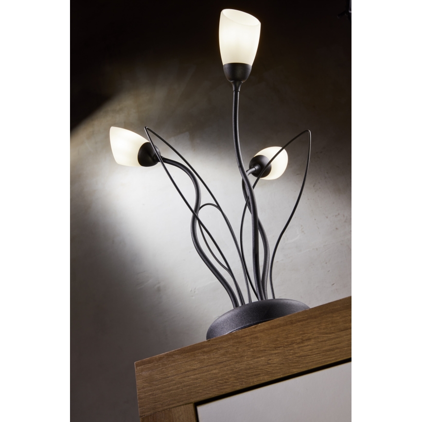 Jupiter 2065 - Lampe de table GLORIOSA 3xG9/14W/230V noire