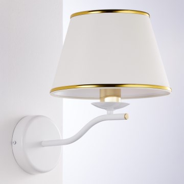 Jupiter 2086 - Applique murale SAMBA 1xE27/15W/230V blanche/dorée