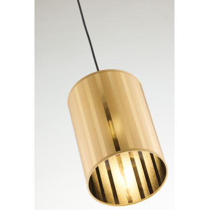 Jupiter 2090 - Lampadario sospeso a cavo CORTINA 1xE27/15W/230V oro/nero