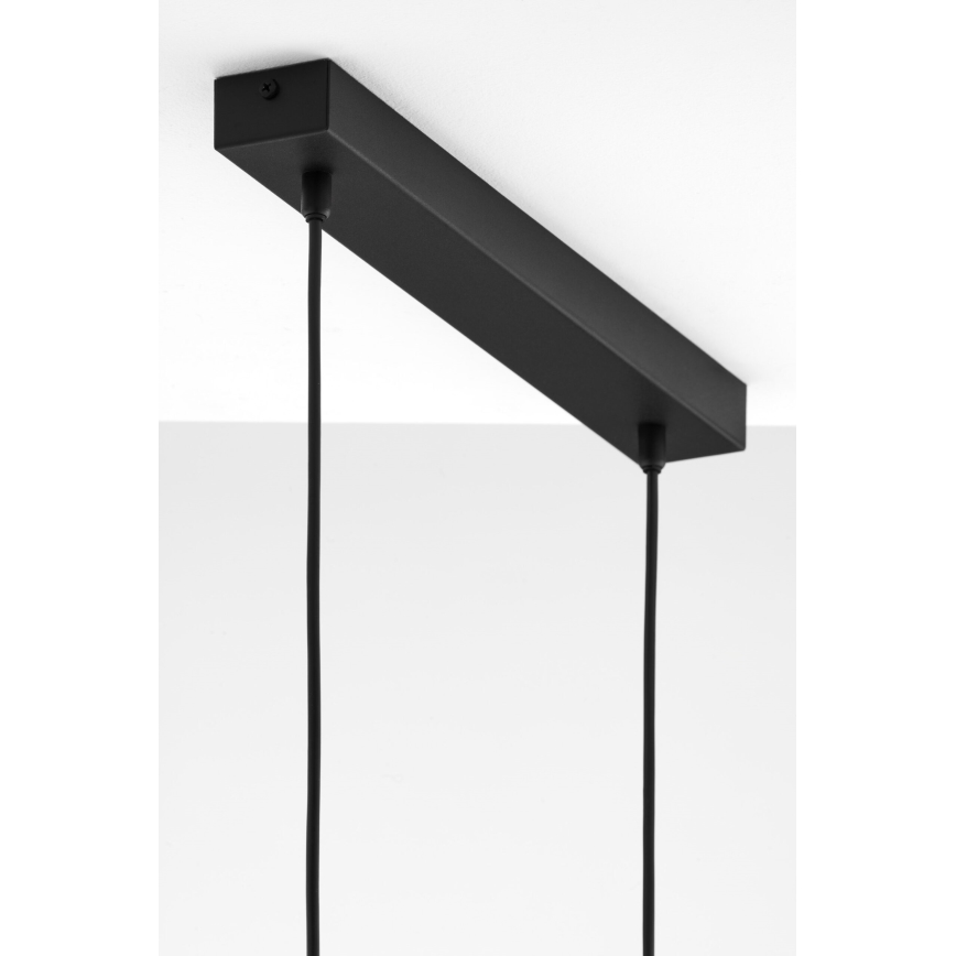 Jupiter 2091 - Lampadario a sospensione CORTINA con cavo 2xE27/15W/230V oro/nero
