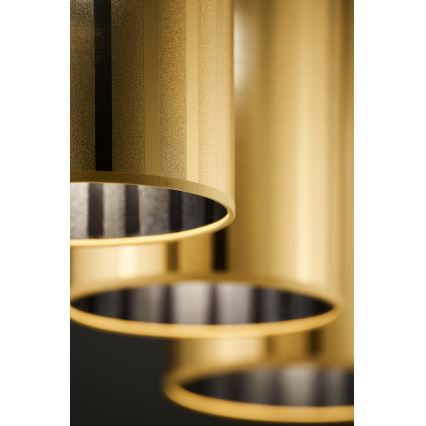 Jupiter 2092 - Suspension sur câble CORTINA 3xE27/15W/230V doré/noir