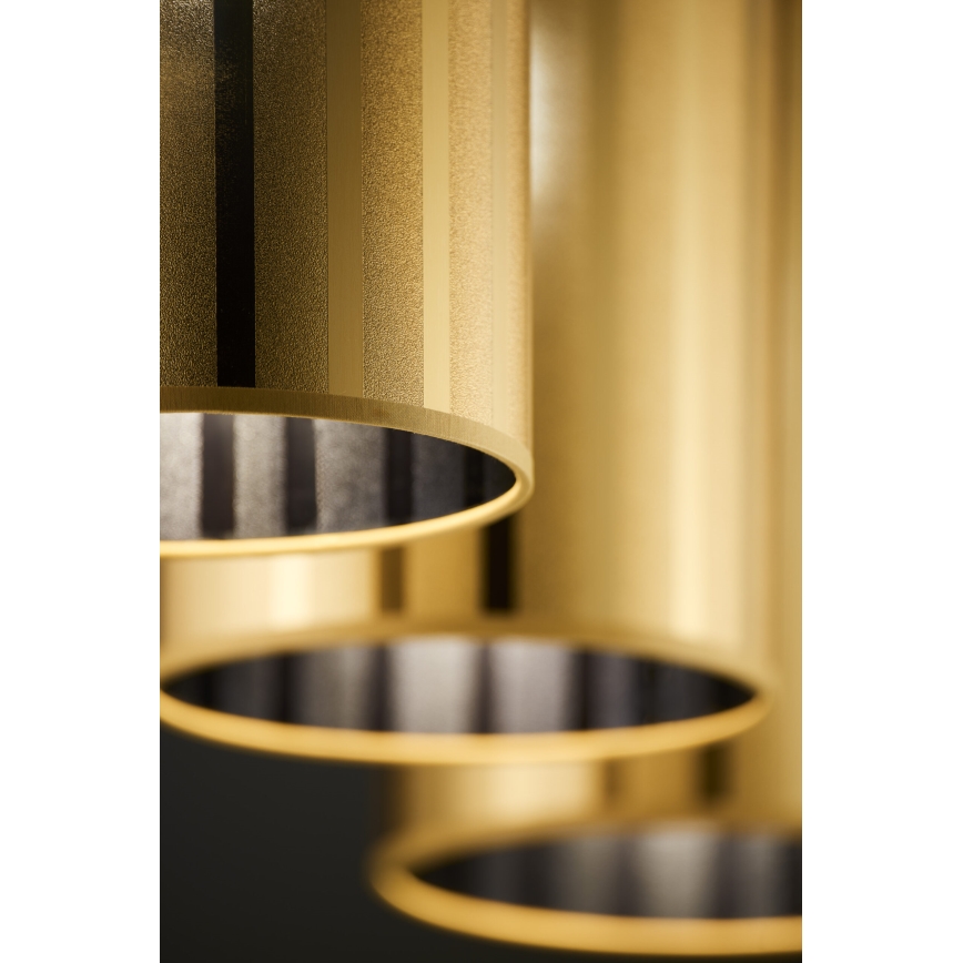 Jupiter 2092 - Suspension sur câble CORTINA 3xE27/15W/230V doré/noir