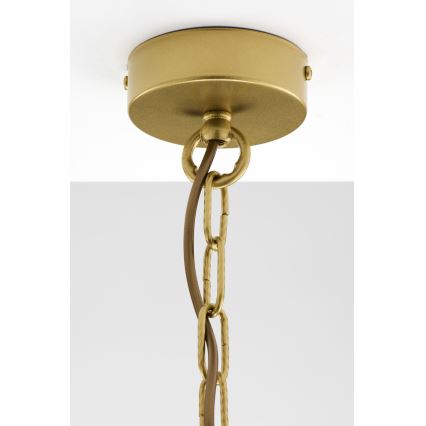 Jupiter 2093 - Pendelleuchte mit Kette ARTHUR 3xE27/15W/230V blau/gold