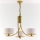 Jupiter 2096 - Lustre sur chaîne ARTHUR 3xE27/15W/230V blanc/doré/décor marbre