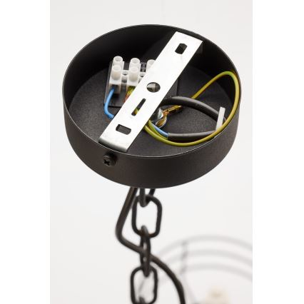 Jupiter 2101 - Lampadario con catena ARTHUR 5xE27/15W/230V blu/nero